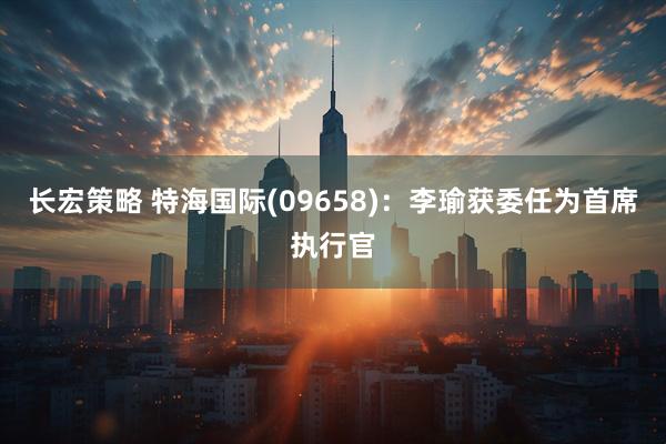 长宏策略 特海国际(09658)：李瑜获委任为首席执行官
